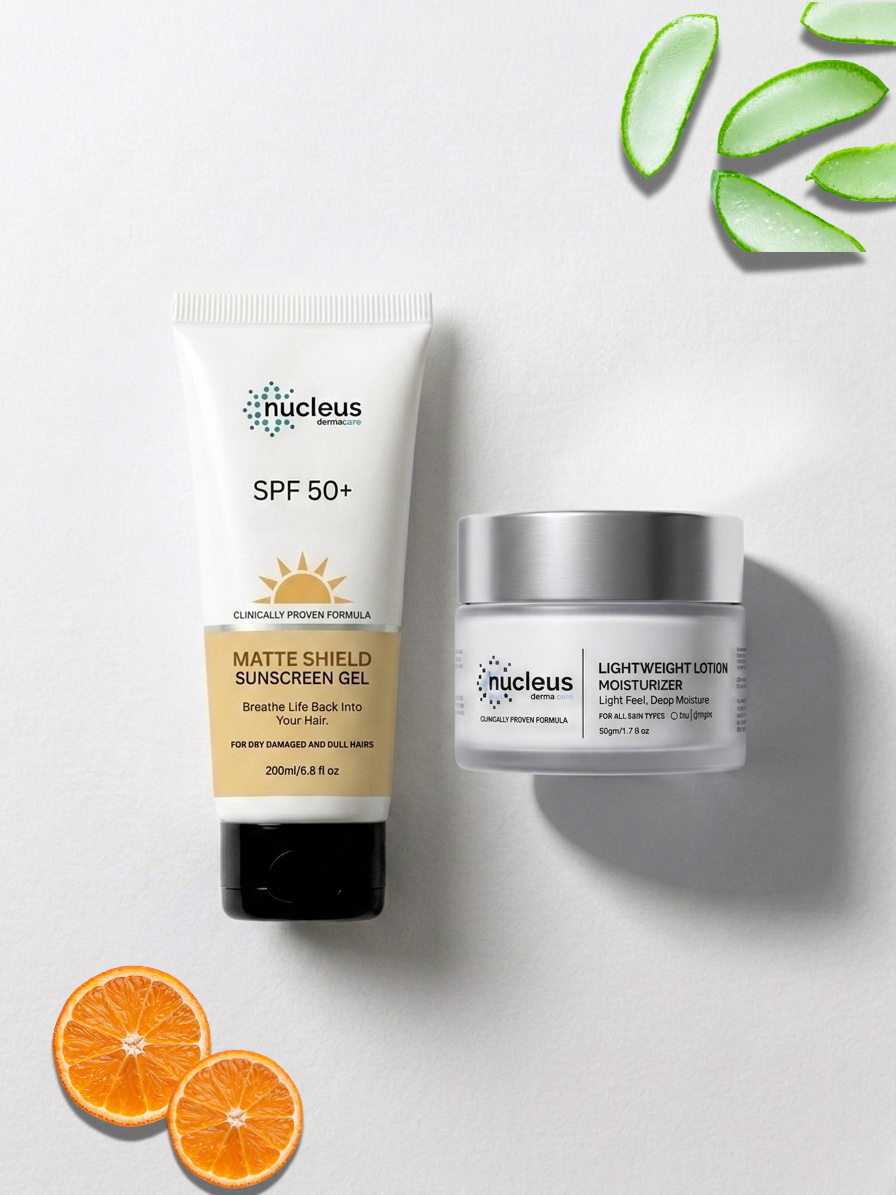 Protect+Hydration Combo ( Matt shield sunscreen 50gm & Lightweight Lotion Moisturiser 50gm )